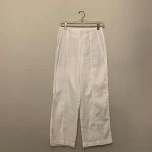 Level 99 Pants Linen Blend White Y2K Coastal Beach NWT - Size 24